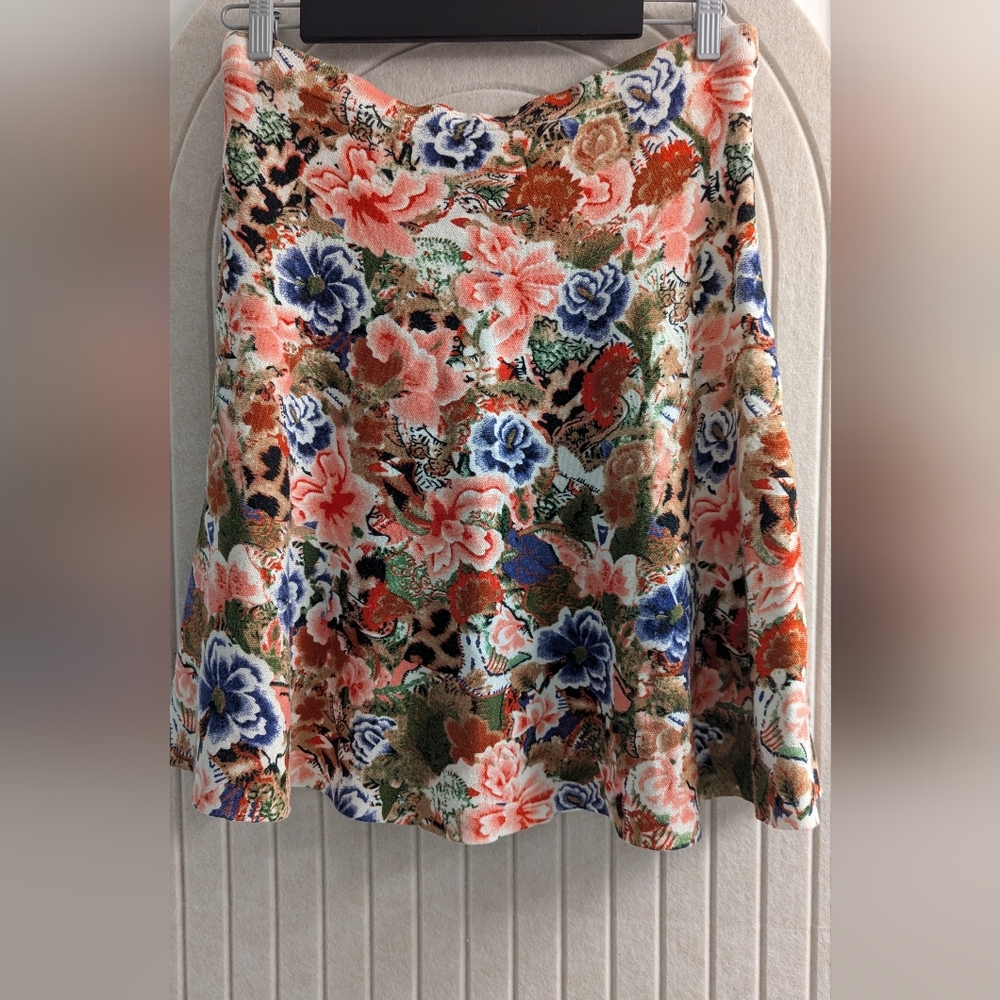 Catherine Malandrino Multicolor Floral Skirt